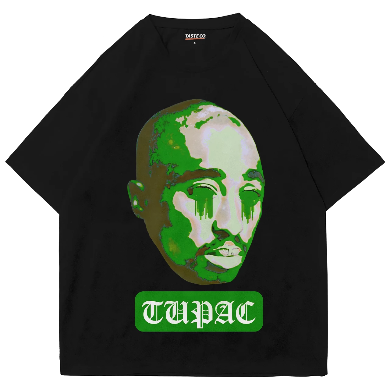 2pac Green Border - Graphic Tee - STREETWEAR