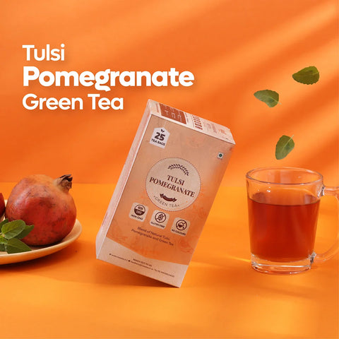Tulsi Pomegranate Green Tea!