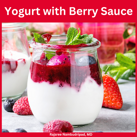 Yogurt with Berry Sauce