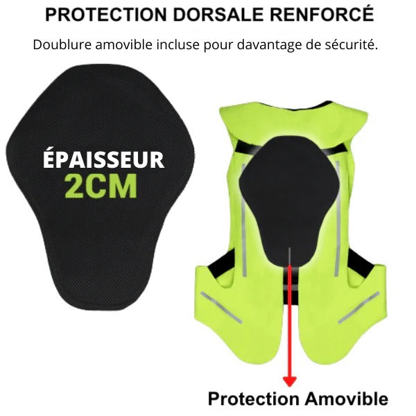 Vest De Motocycliste Gilet Réfléchissant Airbag De Déclencheur Mécanique  Réutilisable Les Hommes Et Les Femmes Appliquent La Locomotive Cyclisme,  Gilet Équestre Gilet airbag Moto : : Auto et Moto