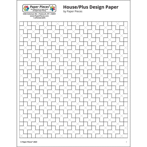House Plus Design Sheet Paper Pieces