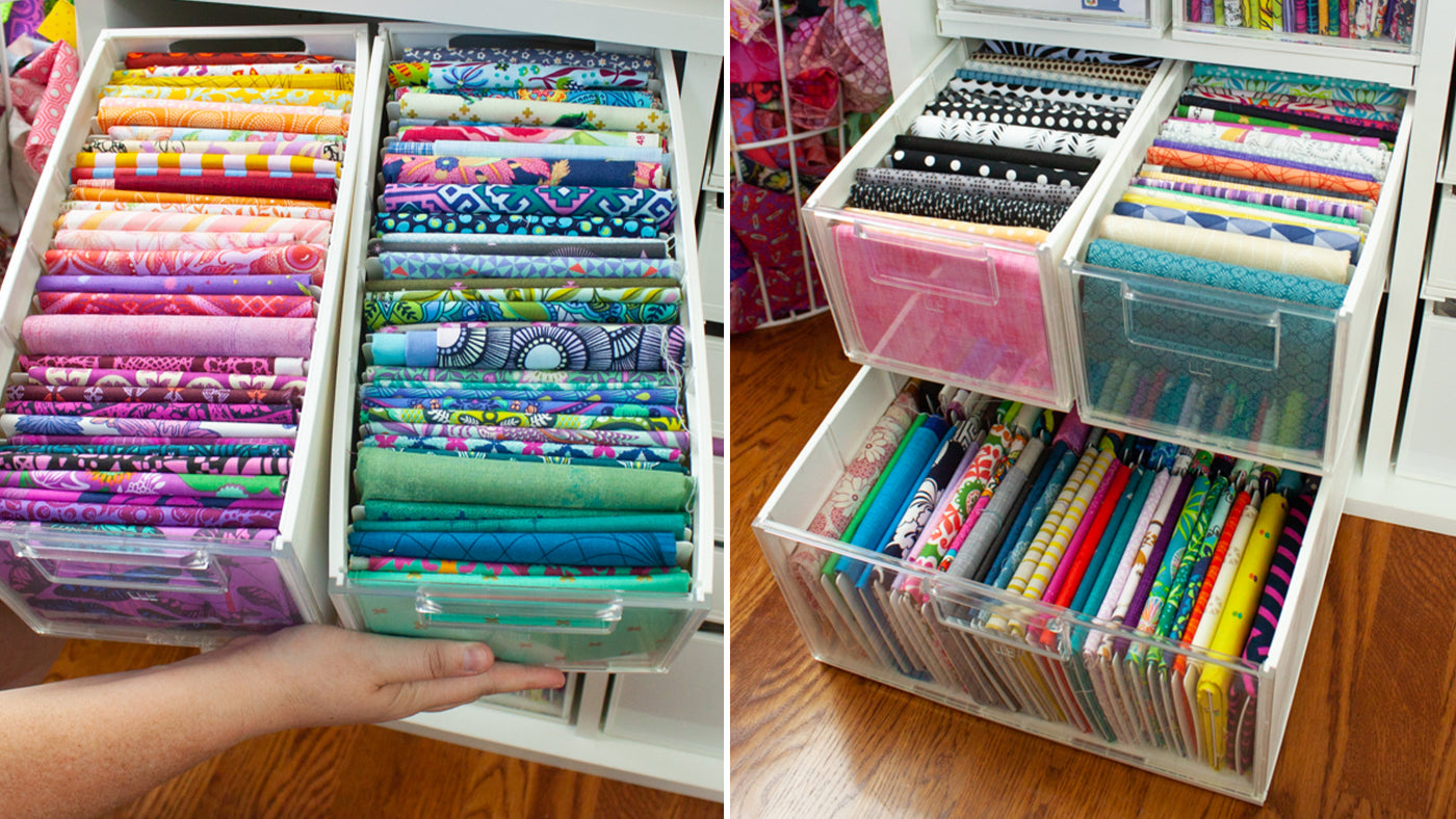 Cubby Sewing Room Organizer Mini Bolts Fabric