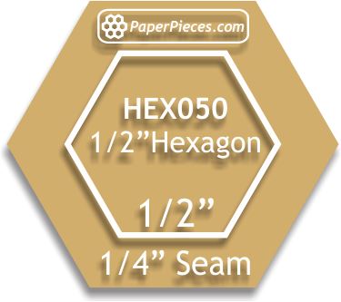 2-1/2 x 5 Irregular Hexagon – Paper Pieces