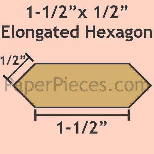 6 Hexagon – Paper Pieces