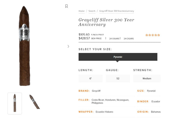 Graycliff Silver Cigar