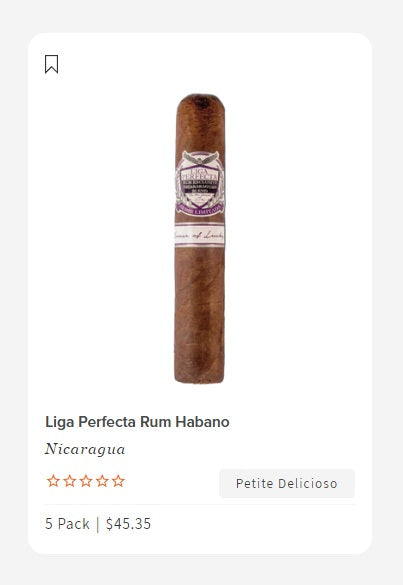 Liga Perfecta "Rum Habano"