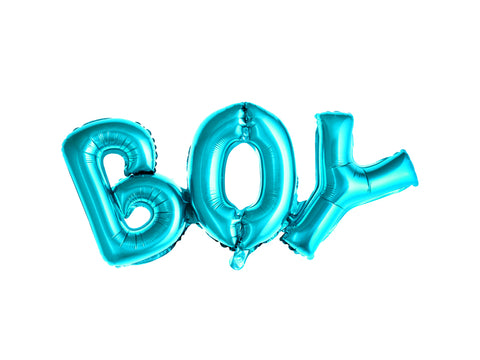 Ballon lettre Boy Gender reveal