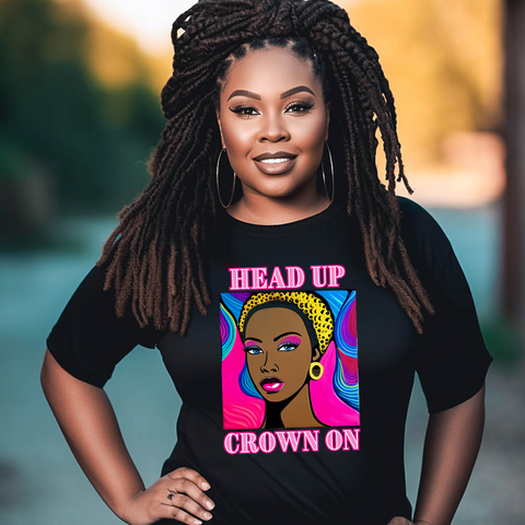 Camiseta negra con corona Head Up de Barbie