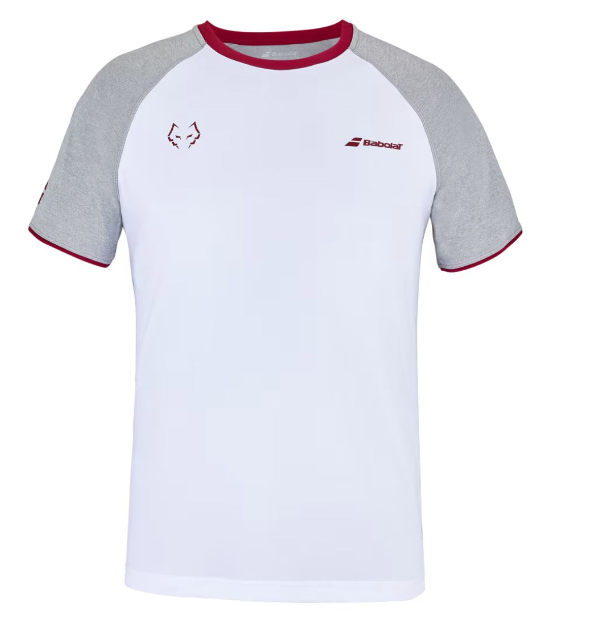 Babolat Crew Neck Tee Juan Lebron (White/White) - XXL