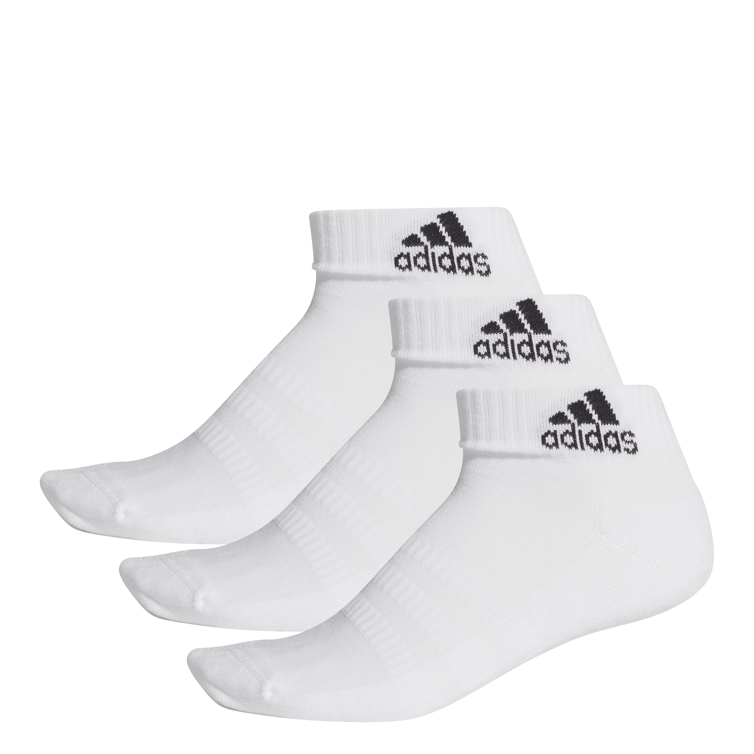 Billede af Adidas 3-Stripes Ankelsokker 3-pak (Hvid) - XL