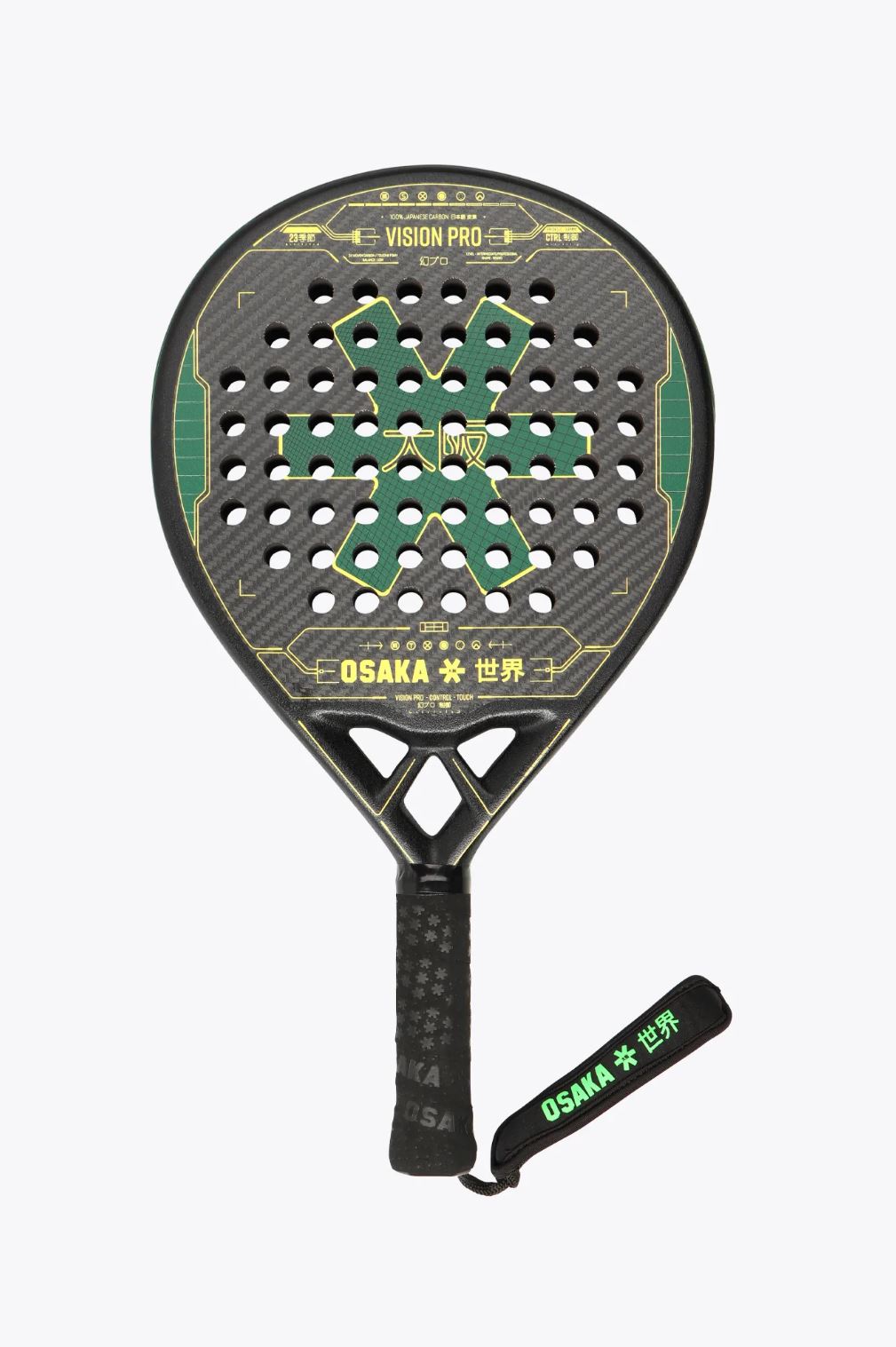 Osaka Vision Pro Control Touch 2023 Padelbat (Green/Yellow)