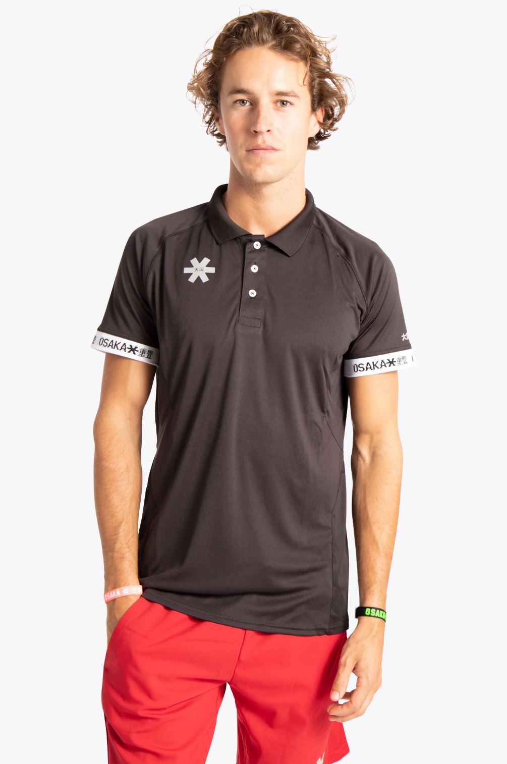 Osaka Men's Polo Jersey (Sort) - L