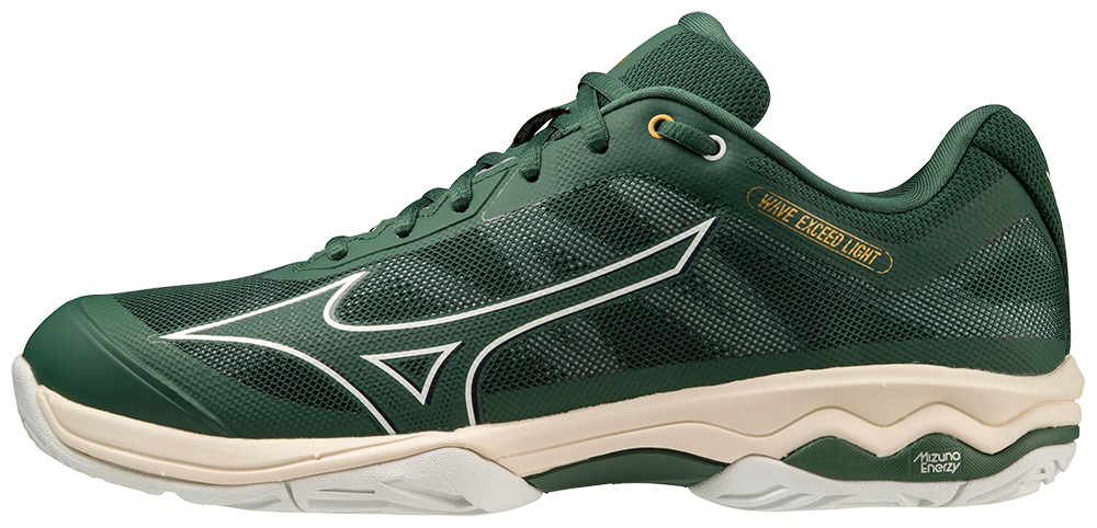 Se Mizuno Wave Exceed Light AC Men Padelsko (Pineneedle/White/Papyrus) - 46 hos Padellife