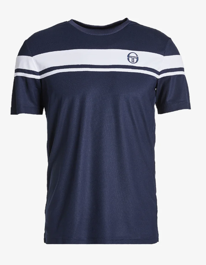 Sergio Tacchini Young Line Pro T-Shirt (Navy/Hvid) - M