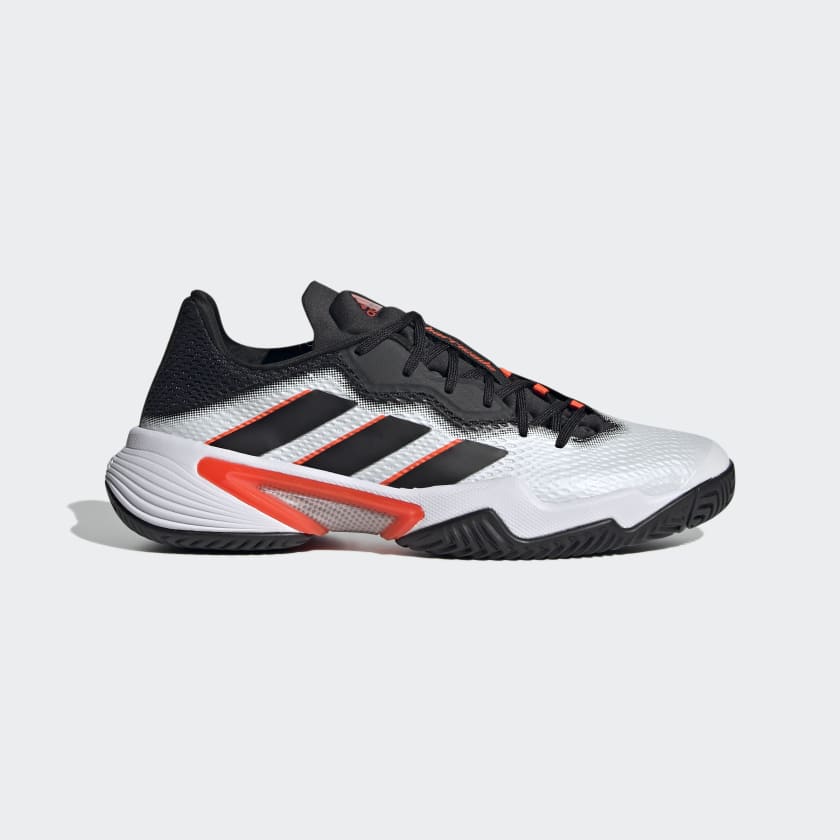 Adidas Barricade AC (Mens, Hvid/Sort/Orange) Padelsko - 42