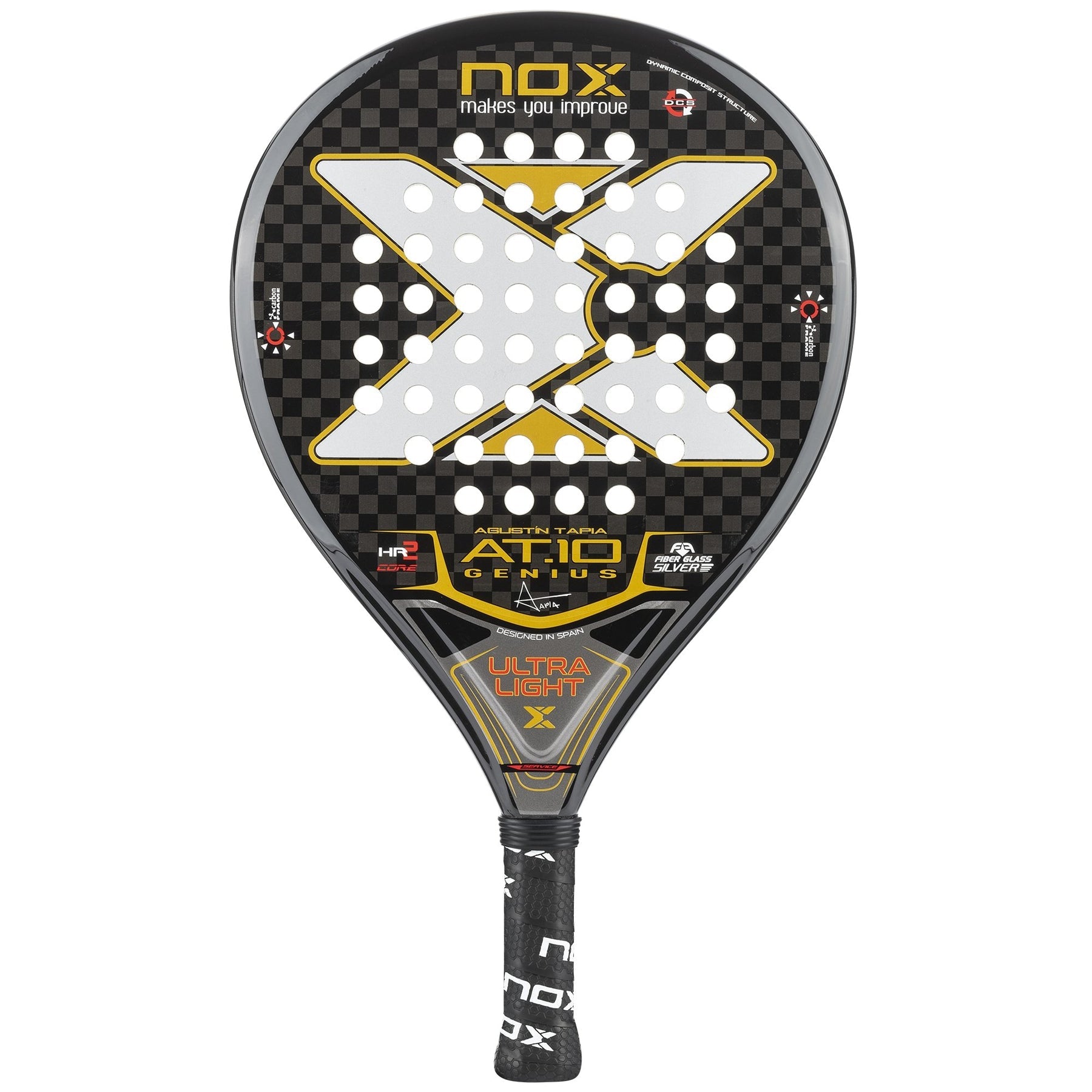 Se NOX AT10 Genius Ultra Light Padelbat hos Padellife