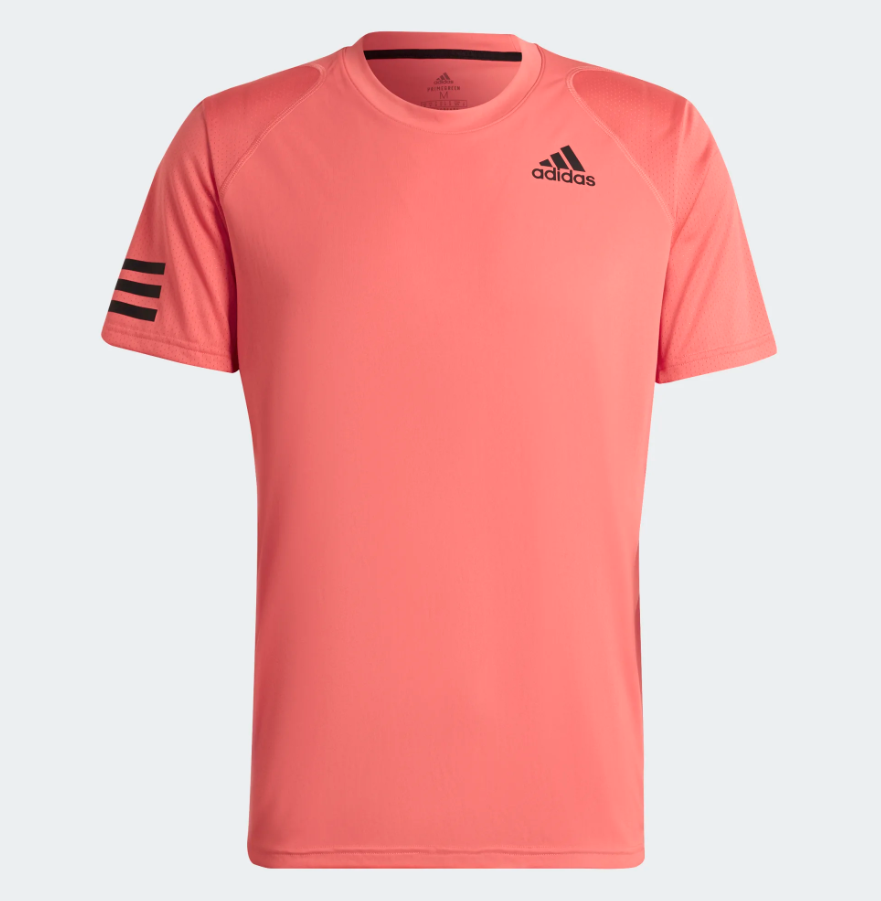 Adidas Club 3-Stripe T-Shirt (Lyserød) - XL
