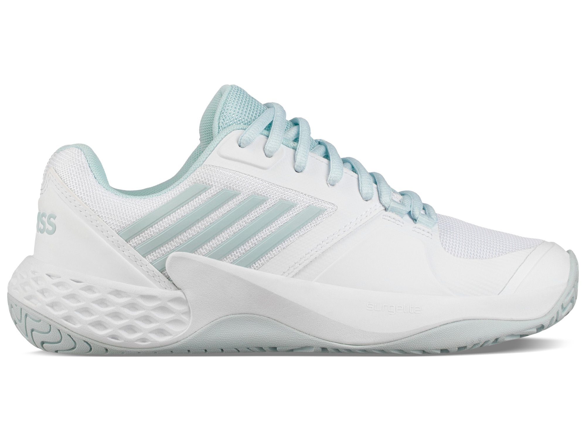 K-Swiss Womens Aero Court Padelsko (White/Light Blue) - 41,5