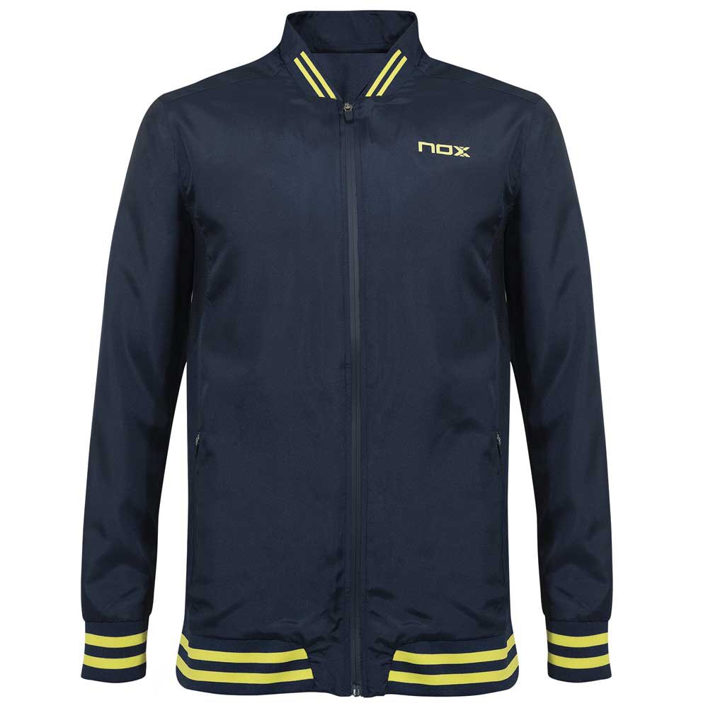 Se Nox Herrejakke (Navy/limegul) - XL hos Padellife