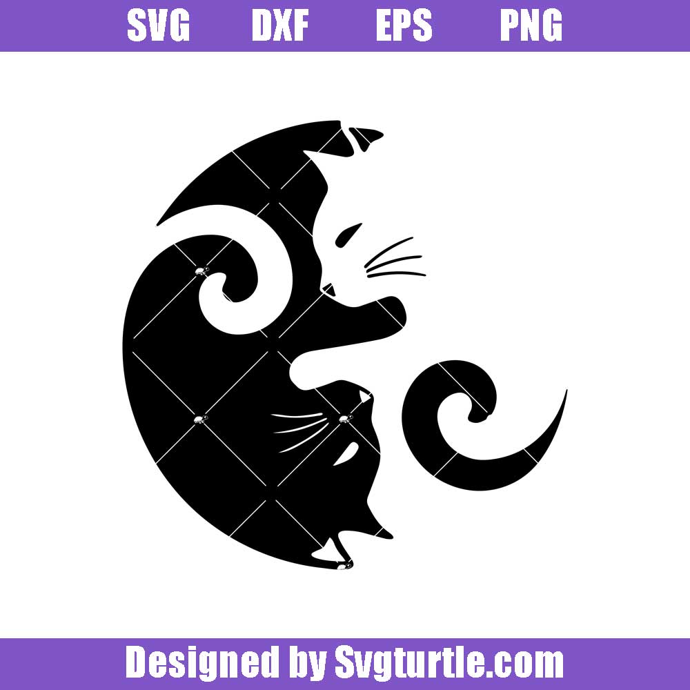 Cat Yin Yang Svg, Cats svg, Baby Cat Svg, Cute Cat Svg, Cat Lover Gift