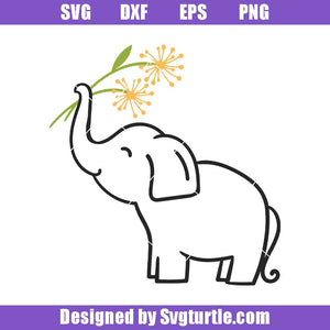 Free Free 214 Stencil Silhouette Baby Elephant Svg SVG PNG EPS DXF File