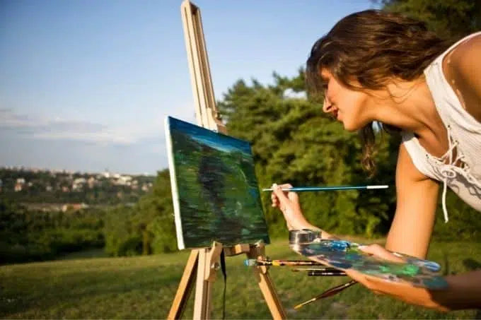 how to paint a landscape on canvas