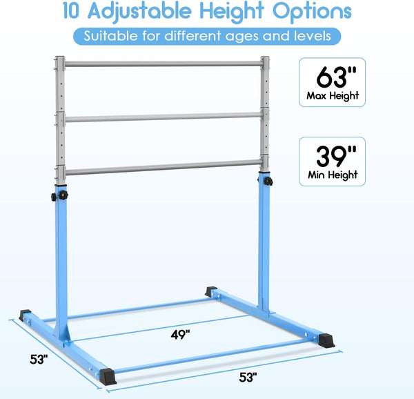 Safly Fun Expandable Gymnastics Bars Junior Training Bar Gymnastic