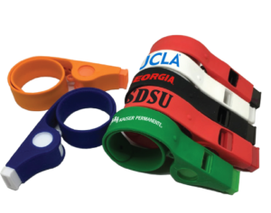 Silicone Whistle Bracelets — Branded Safety and Identification Meets Colorful Flexible Design Whistles