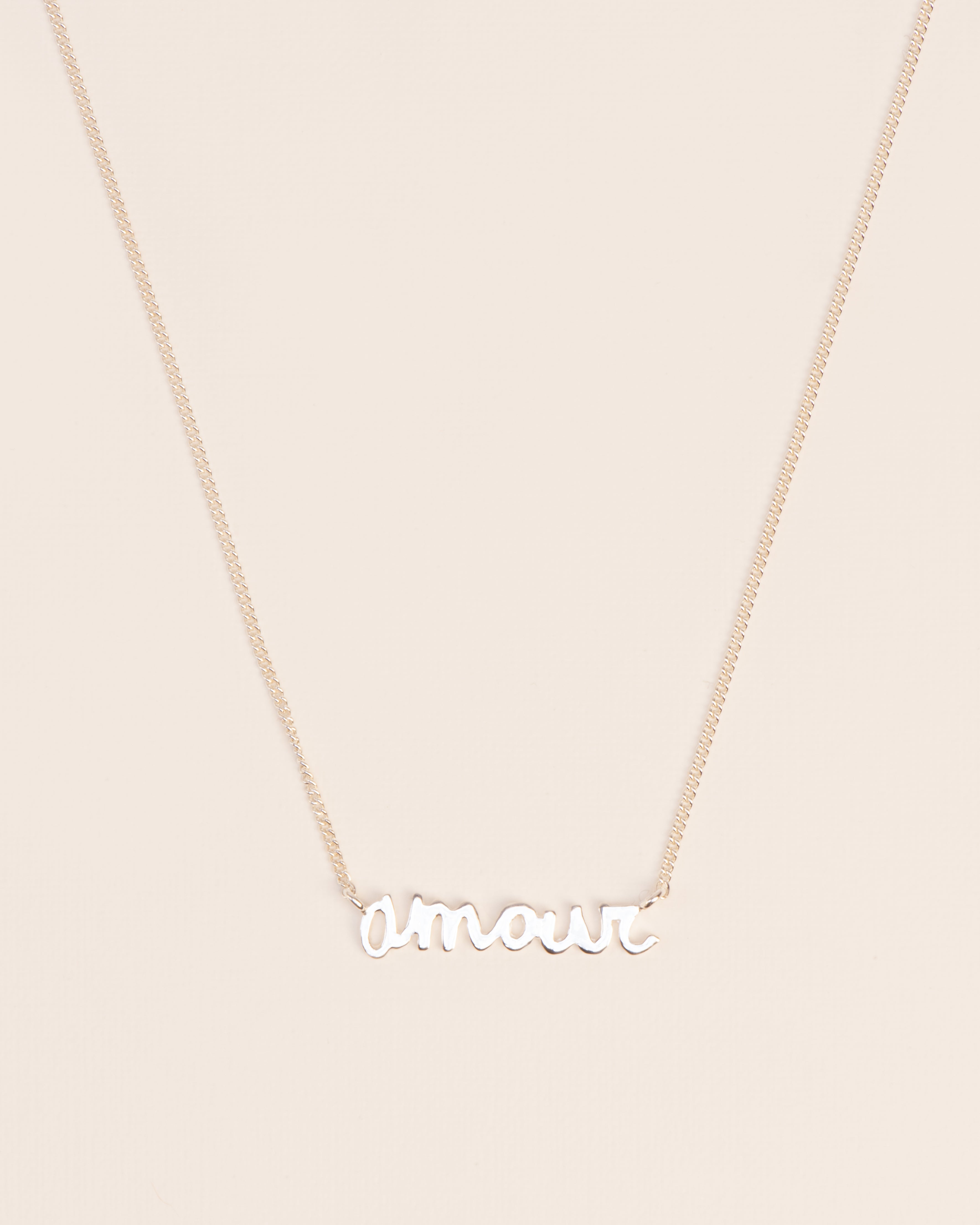 Amour necklace in silver