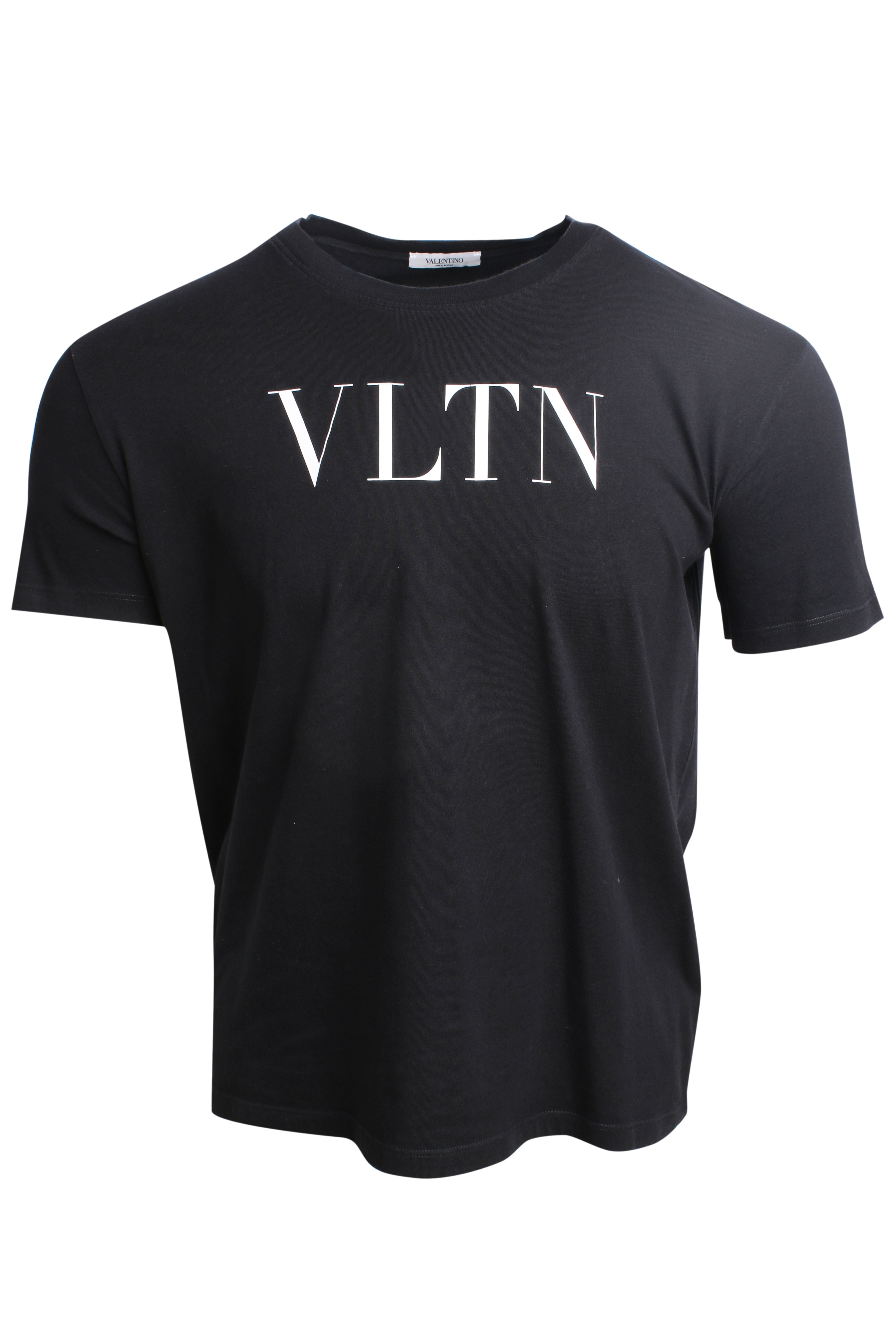 ヴァレンティノ ビック ロゴ VLTN ブラック Ｔシャツ L-