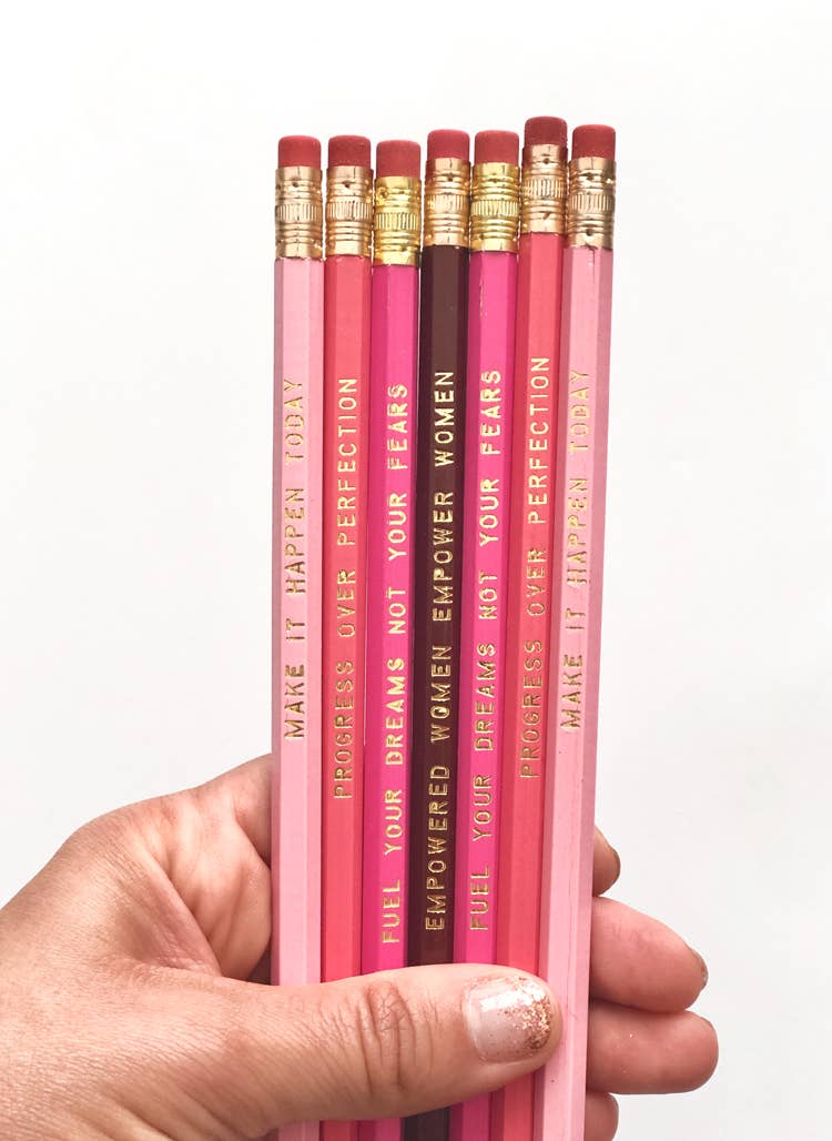 Do the Dang Thing - Inspirational Pink Pencil Pack Set