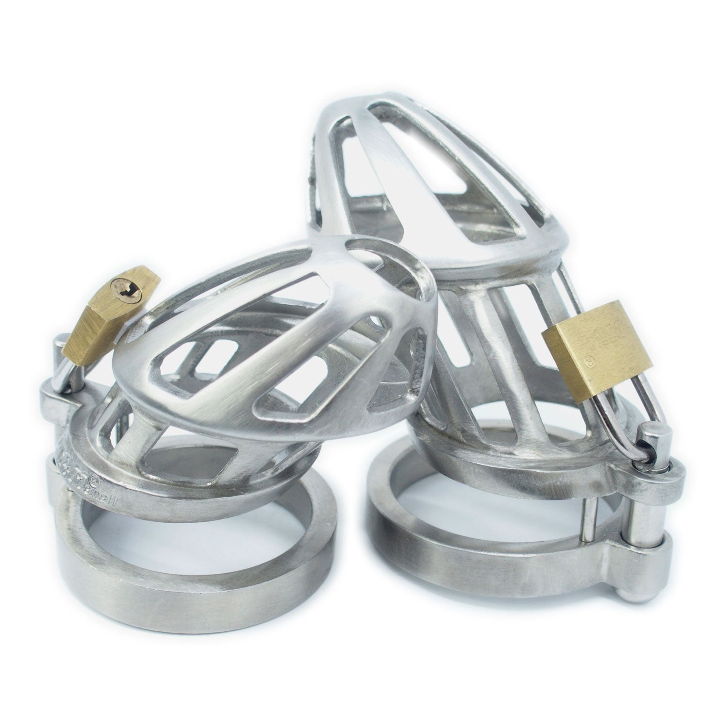BON4Mplus Solid stainless steel dual cage chastity package – BON 4
