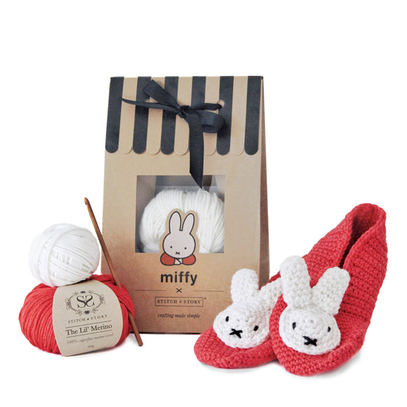 Miffy Adult Slippers Crochet Kit