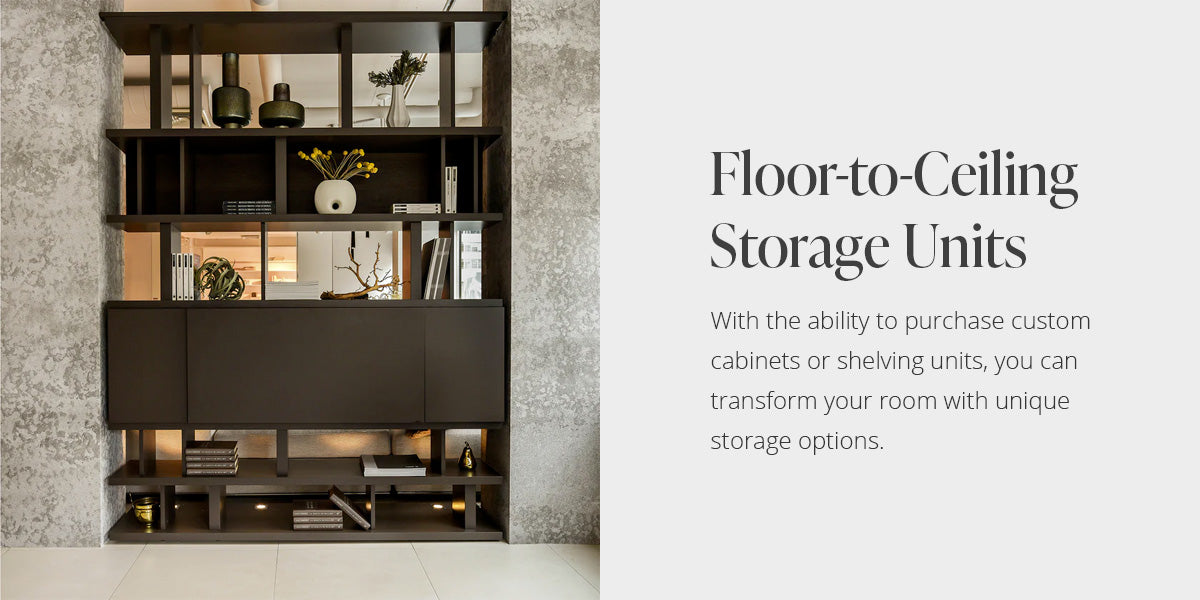 foor-to-ceiling storage units