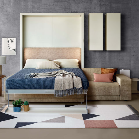 oslo wall bed with sectional sofa