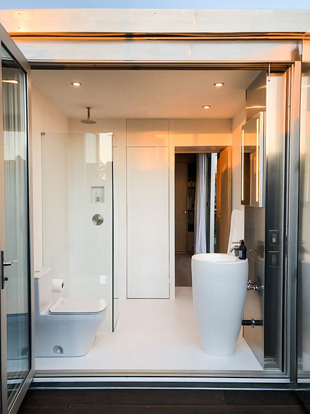 bathroom in buhaus container home