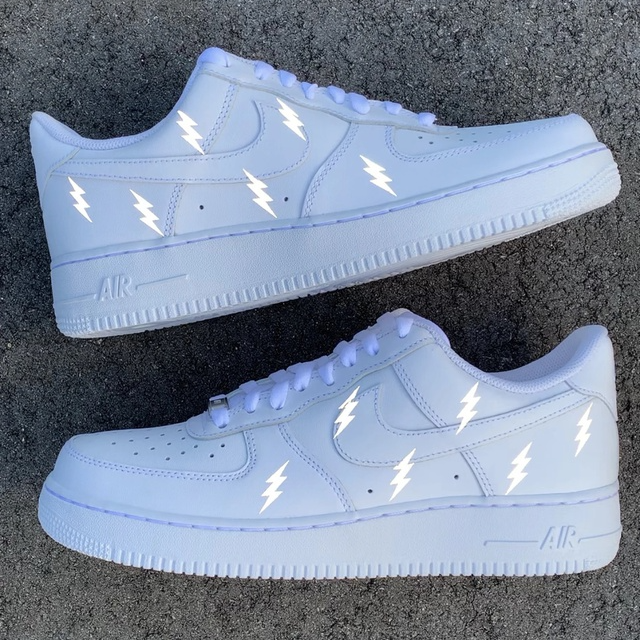 reflective lightning air force 1