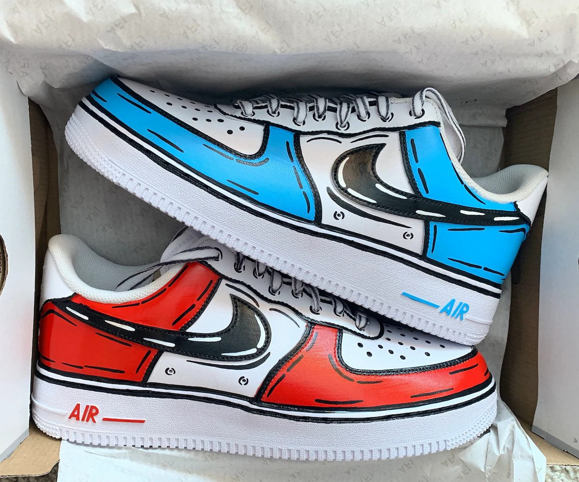 air force 1 cartoon custom