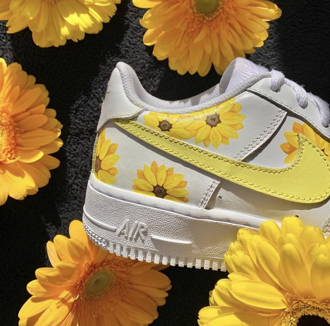 air force 1 with sunflowers