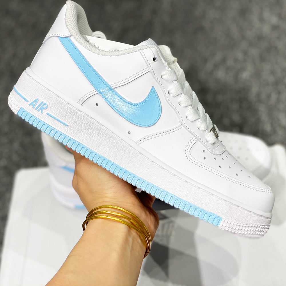 air force 1 custom light blue