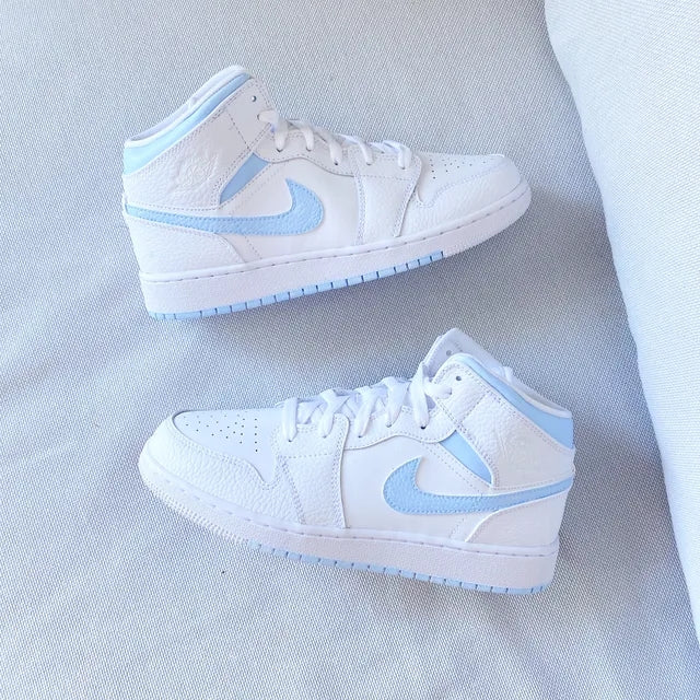 baby blue nike air jordan 1 mid