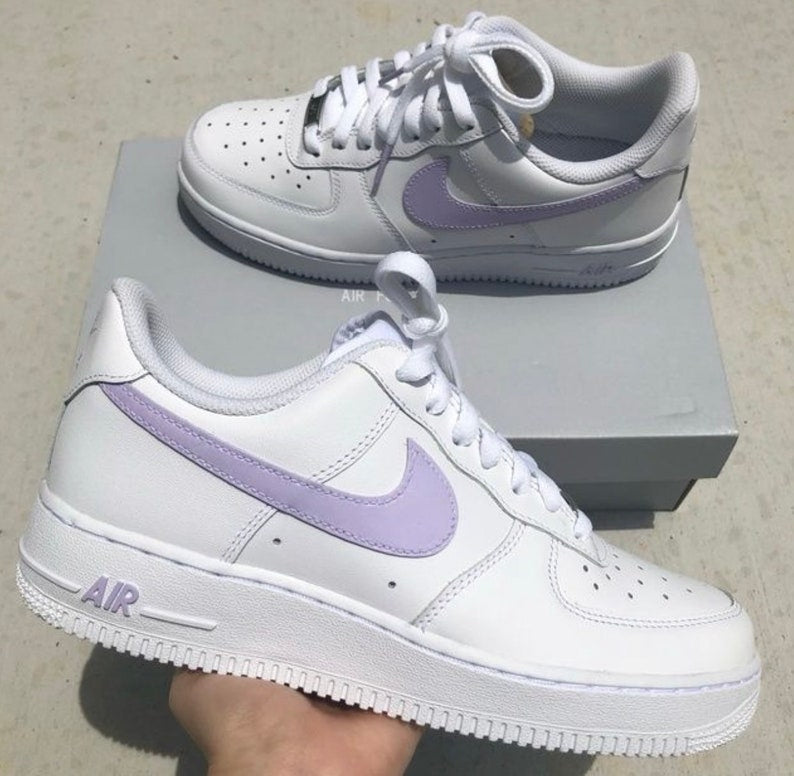 Custom Air Force 1's Pastel Lilac Purple – Lilaccustom