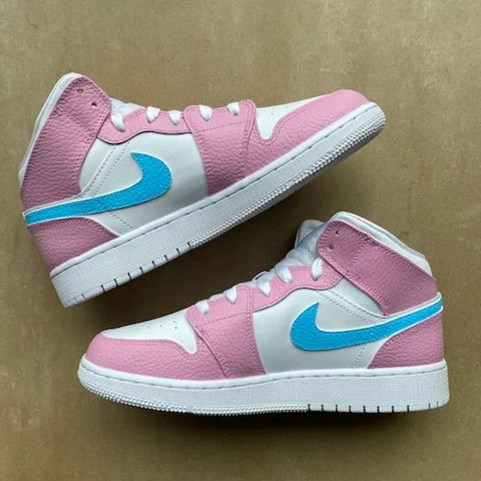 Pink Blue Air Jordan 1 Custom – Lilaccustom