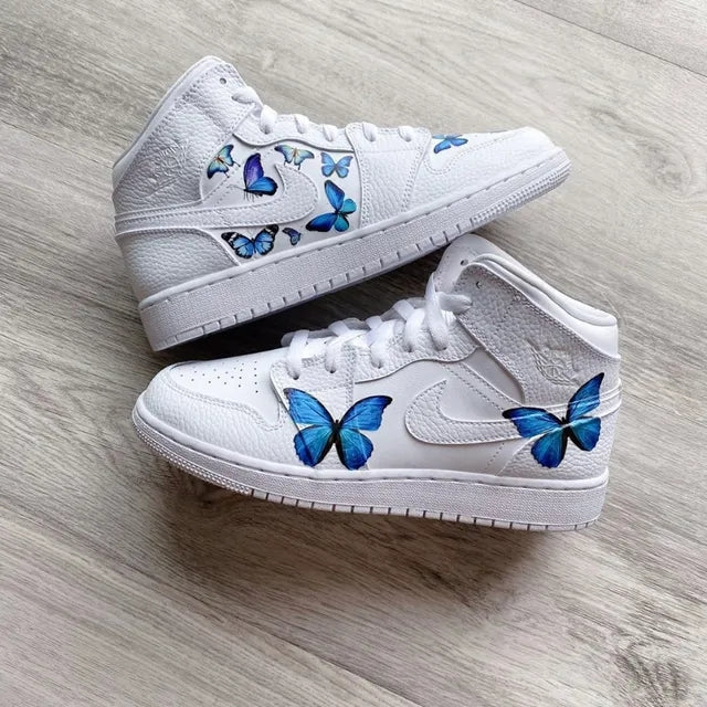 air jordans with butterflies