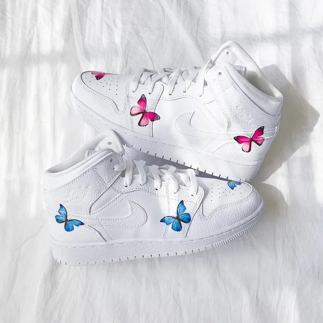 air jordans with butterflies