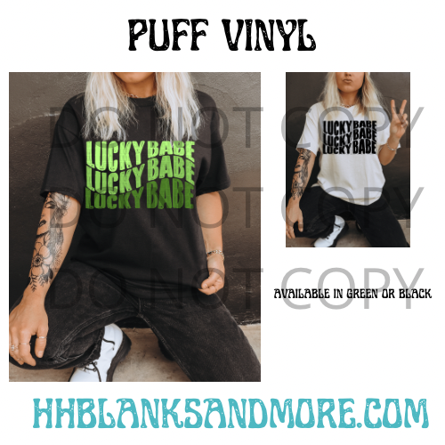 White Ghost Puff Heat Transfer Vinyl Sheet – Hernandez Homemade Blanks &  More