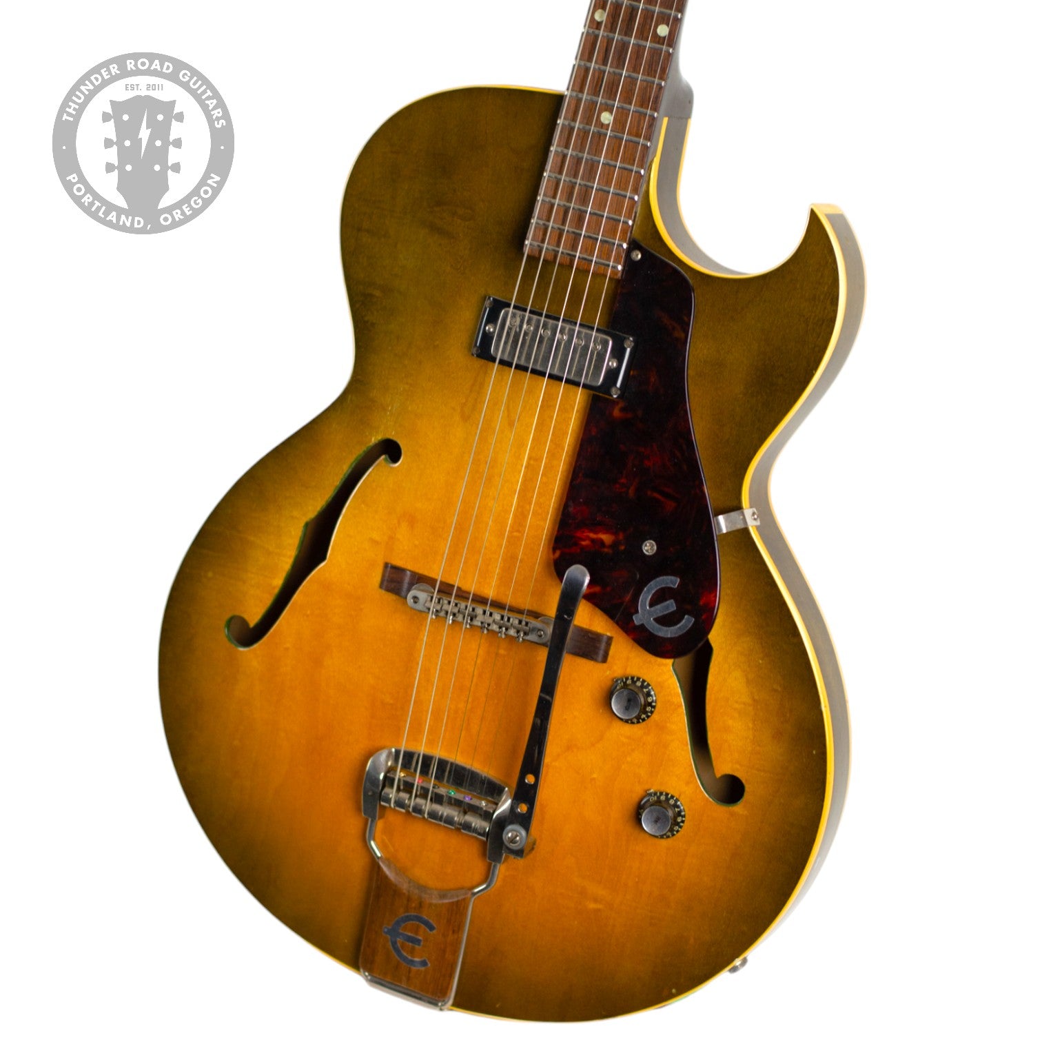 Thunder Road Guitars - 1961 Epiphone Sorrento E452T Royal Olive w 