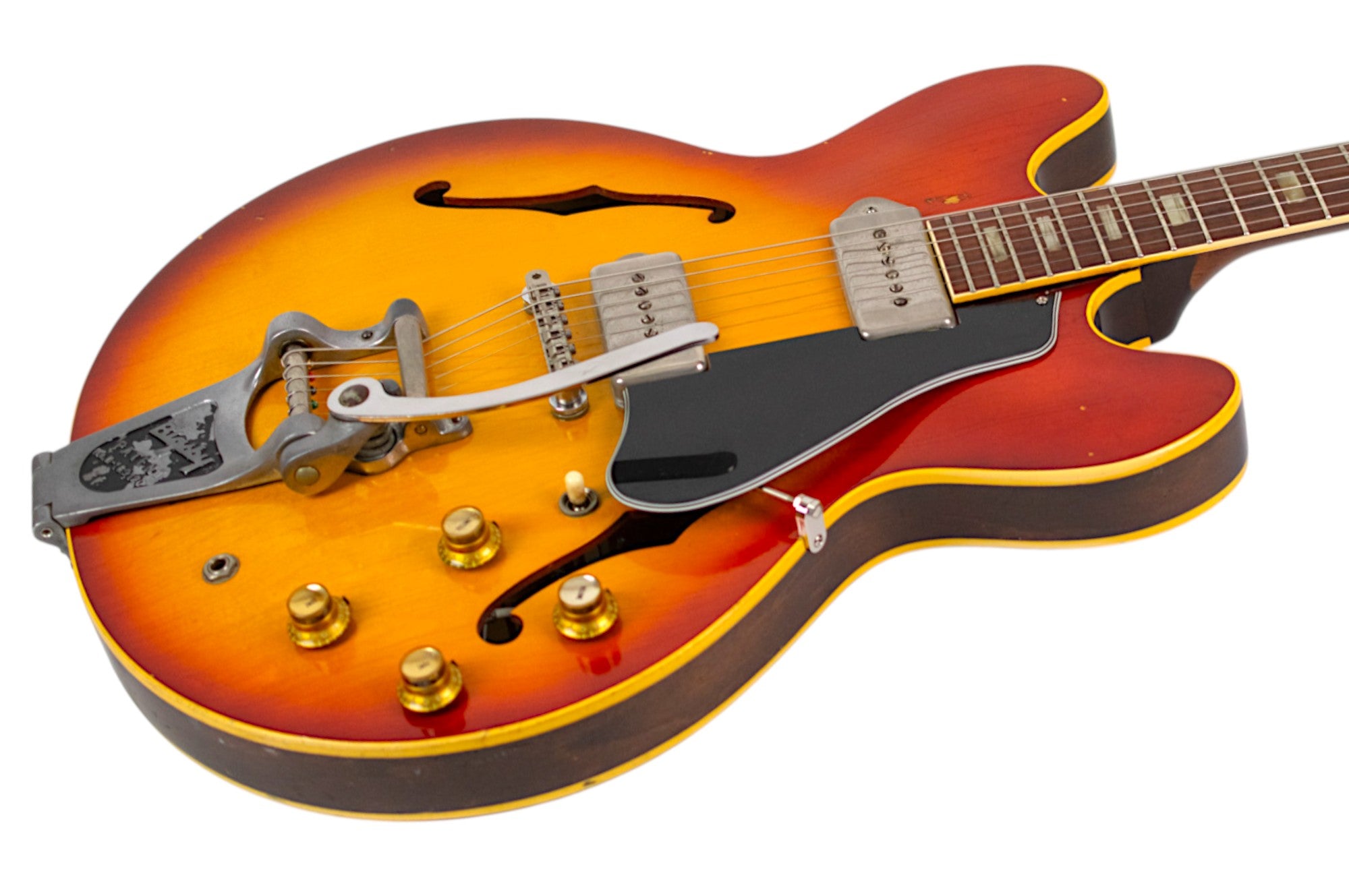 1965 Gibson ES-330 Cherry Sunburst w/Brazilian Rosewood Fingerboard & Original Case #364648 (PDX) image 3