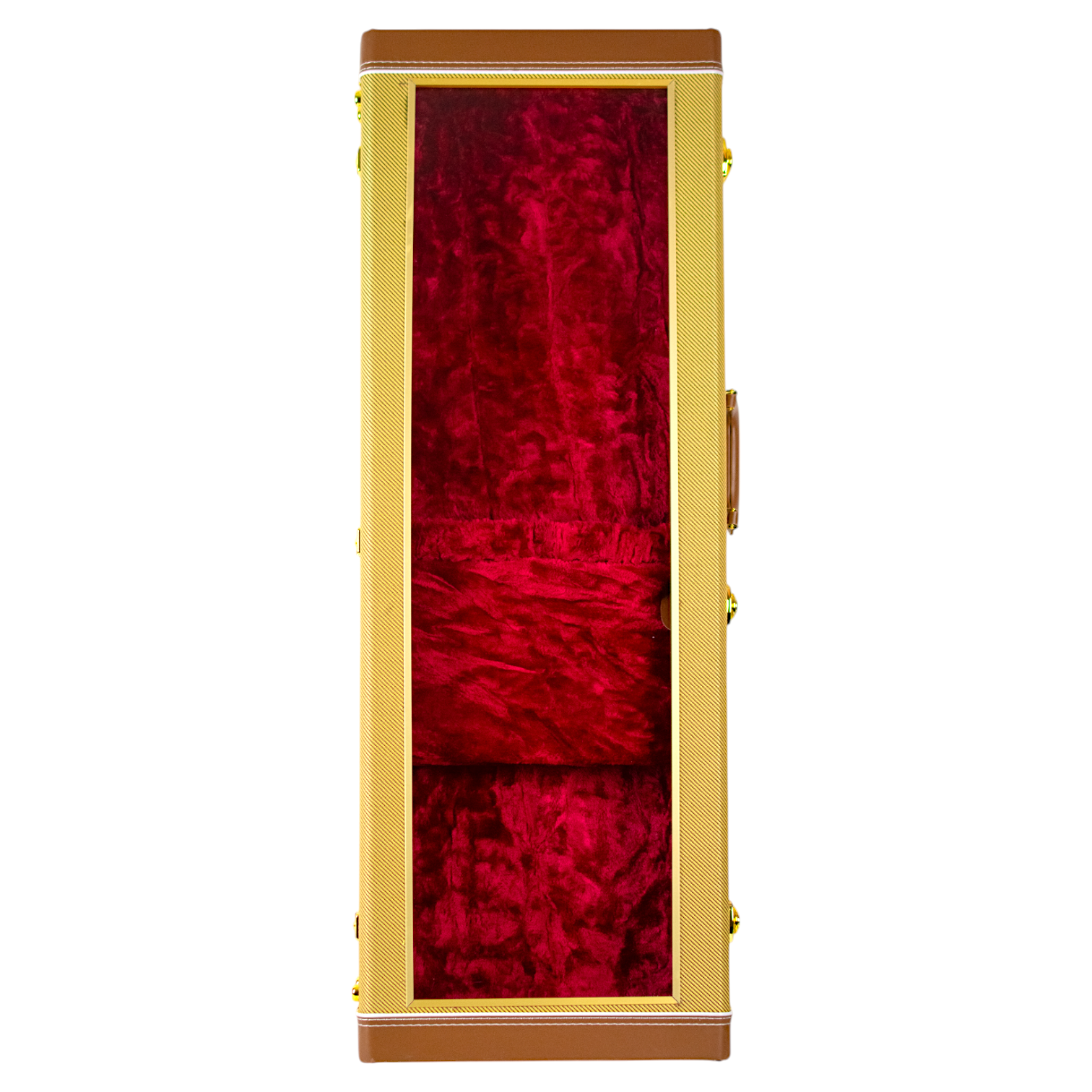 New Goldtone Guitar Display Case Tweed w/Red Lining (PDX) image 3