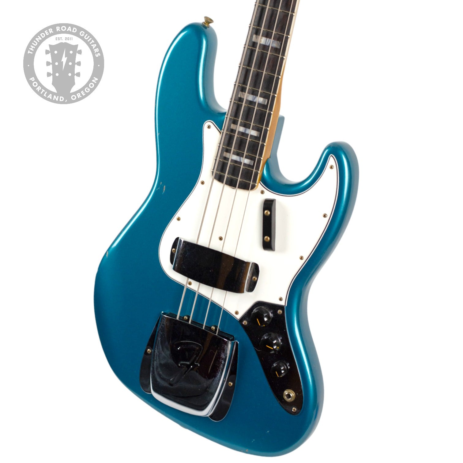 Thunder Road Guitars - New Fender Custom Shop LTD '66 Jazz Bass Journeyman  Relic Aged Ocean Turquoise #CZ579167 (PDX)